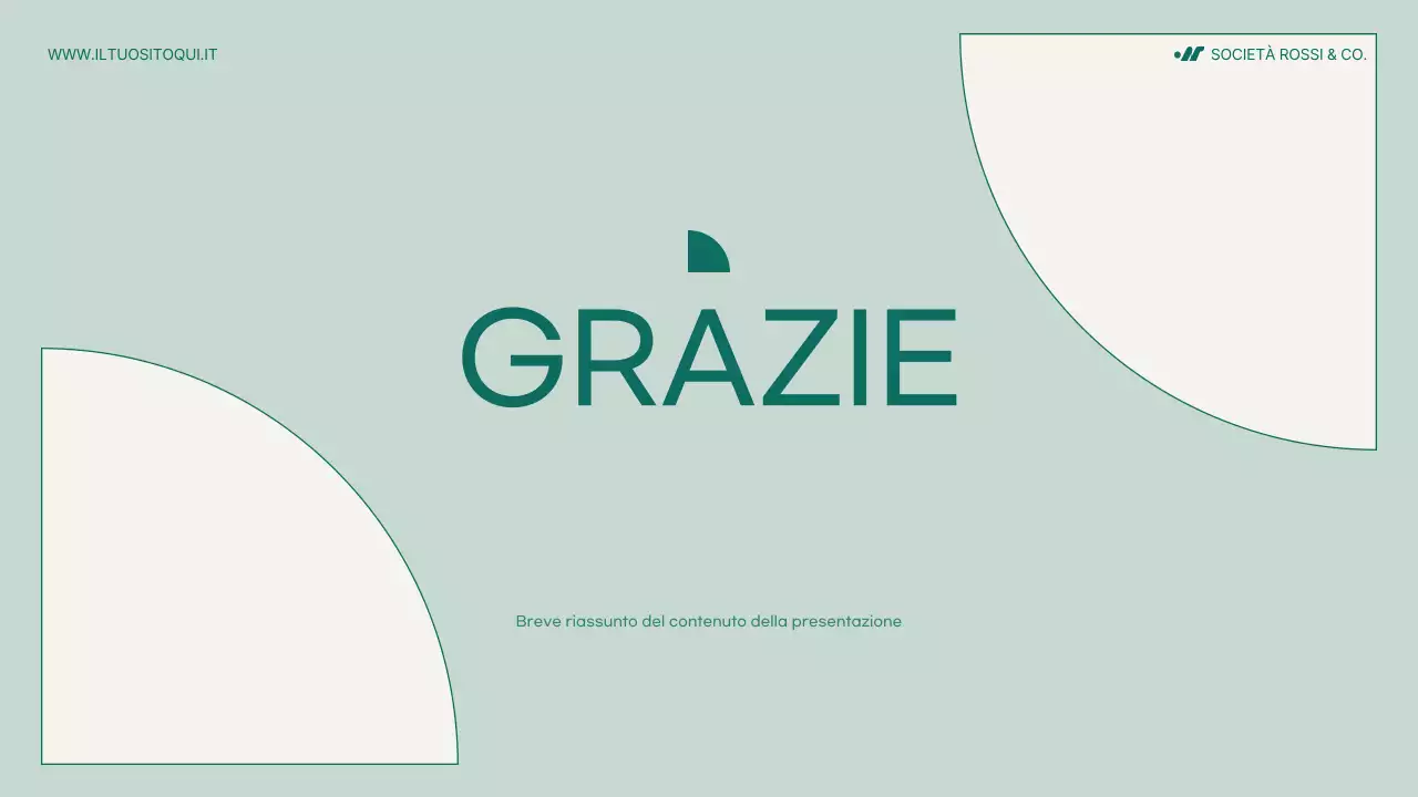 documento di proposta di progetto moderno e alla menta