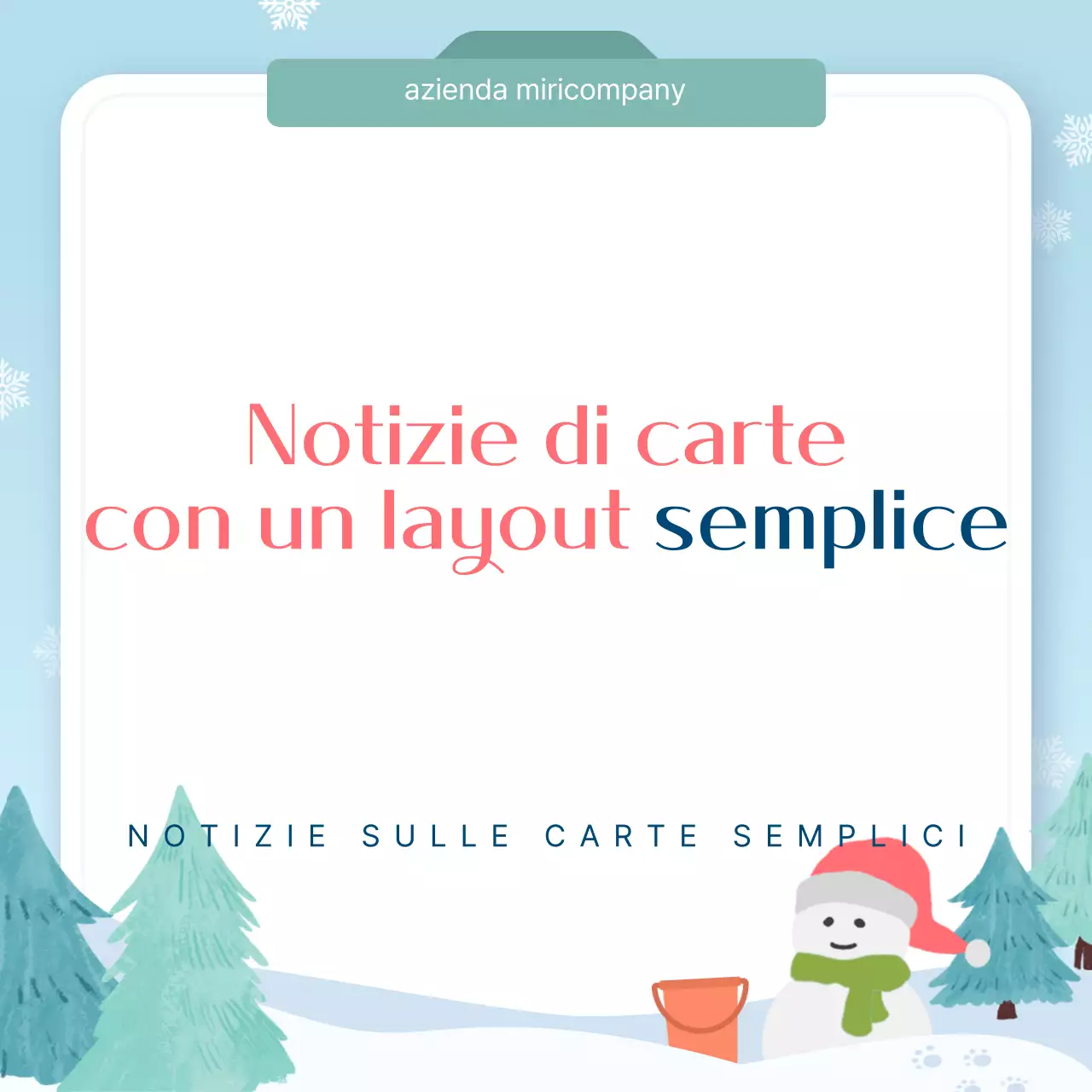 Azzurro Guida al design semplice