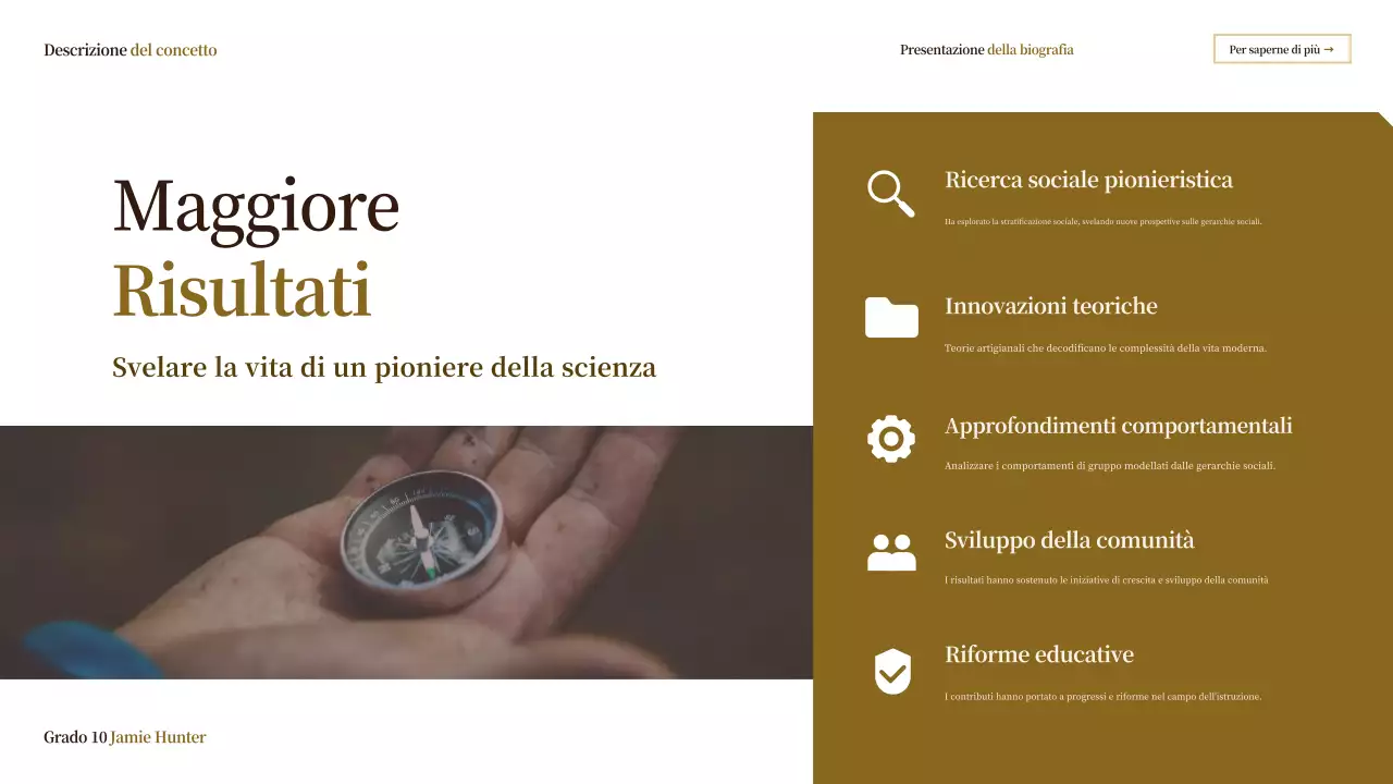 classe biografica vintage beige