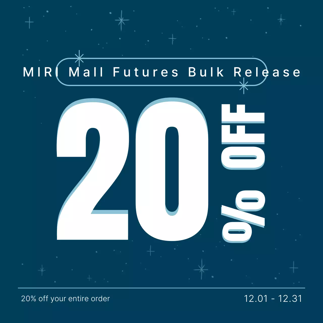 Postagem de promoção de venda moderna azul nas redes sociais