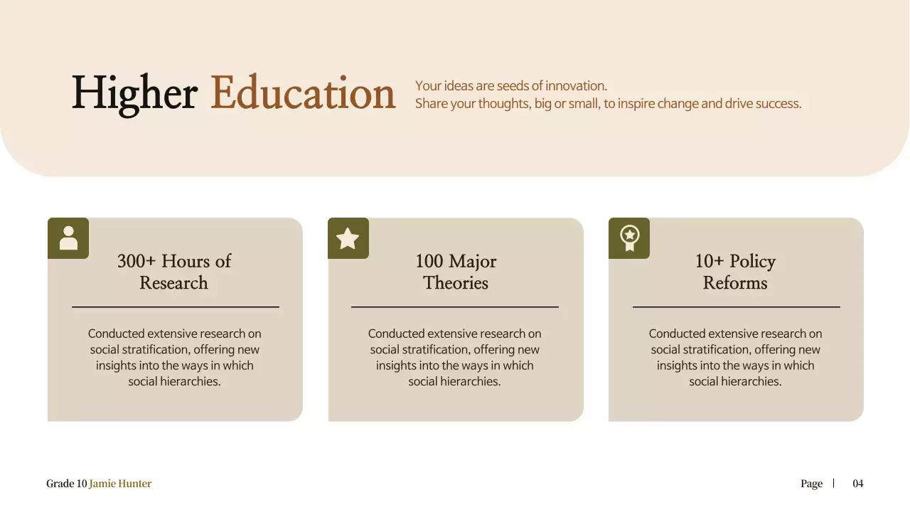 Brown Vintage Biography Presentation