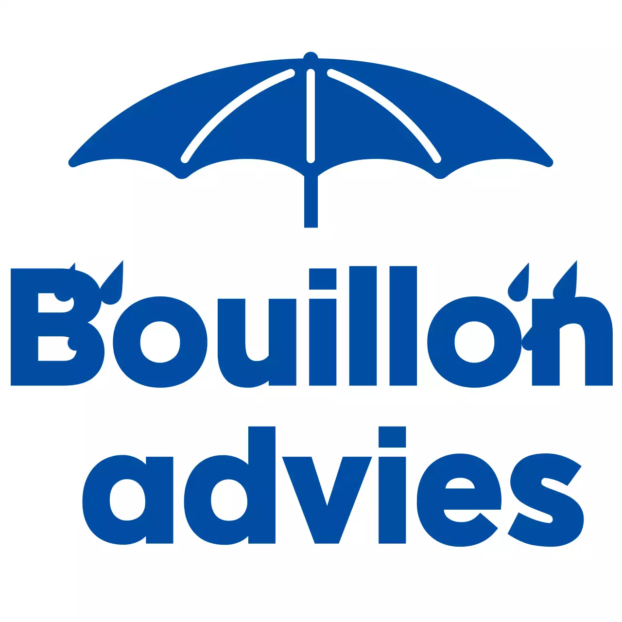 Blauw schort met humor