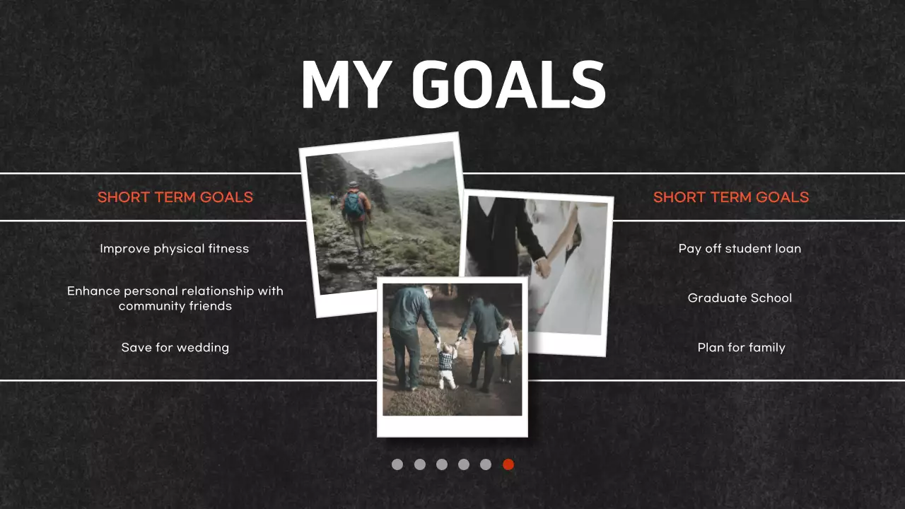 Trình bày danh mục đầu tư hiện đại màu đen