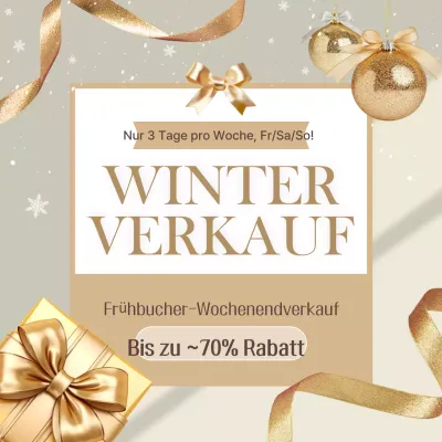 Gold-Luxus-Verkaufsanzeigen