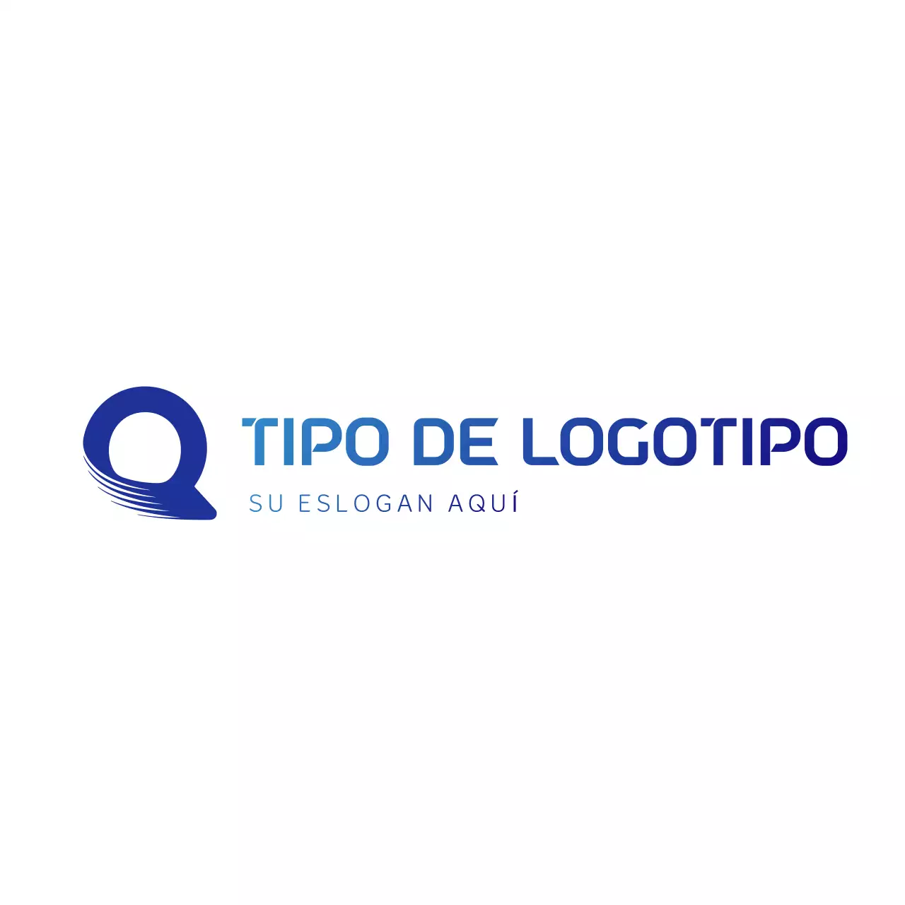 diseño de marca moderno y azul