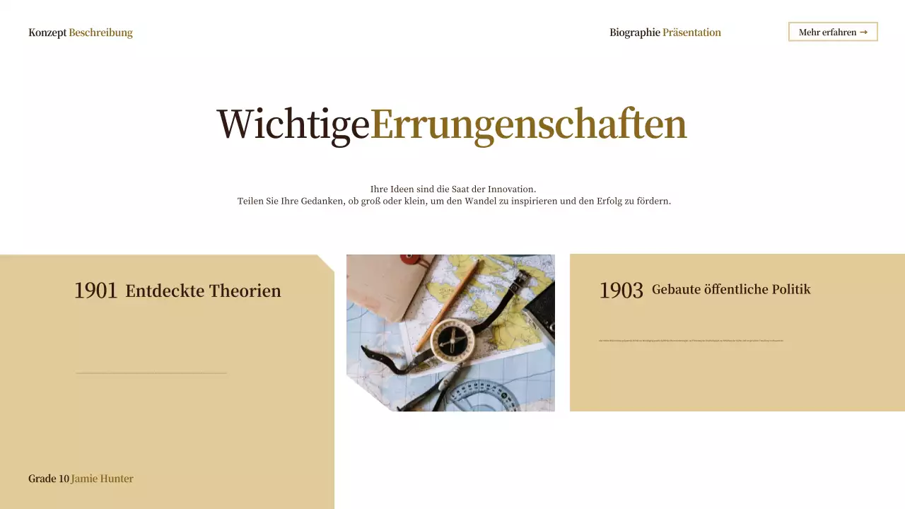 beige vintage biographie klasse