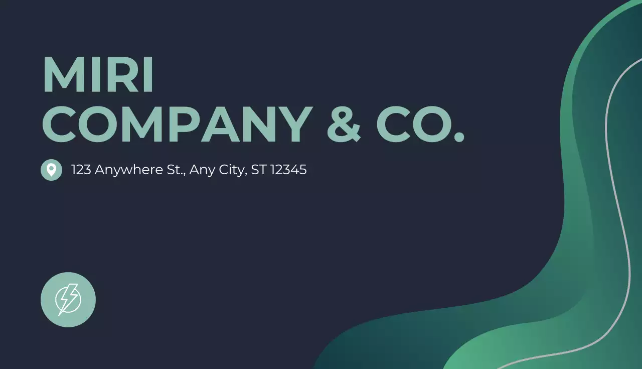 Green Modern Business Card