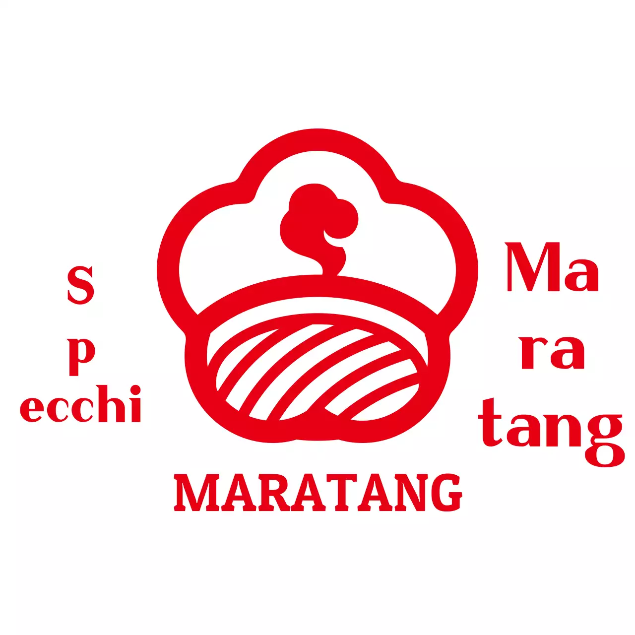 Logo alimentare semplice rosso