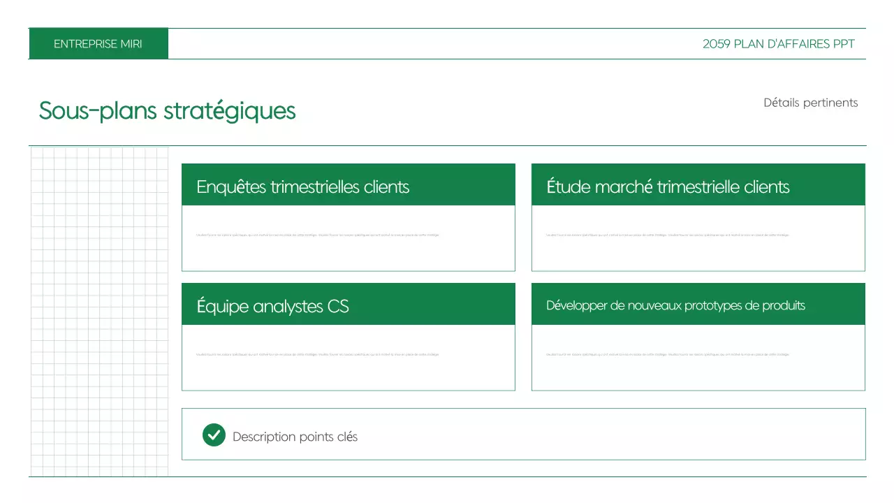 Résumé Planification d'un plan de travail propre