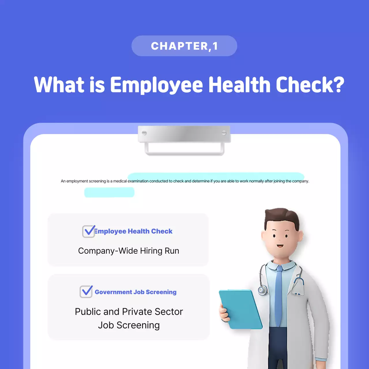 Carrossel de Instagram de promoção de saúde moderna azul