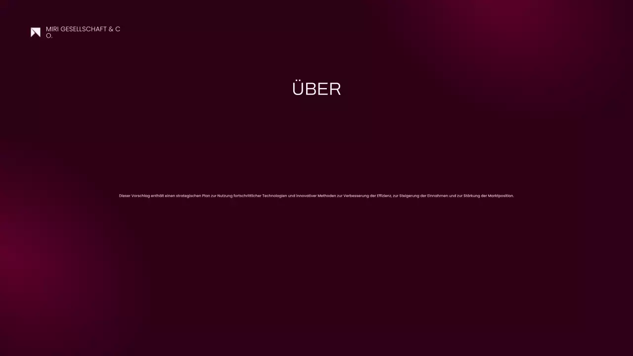 rosa modernes Projektvorschlagsdokument