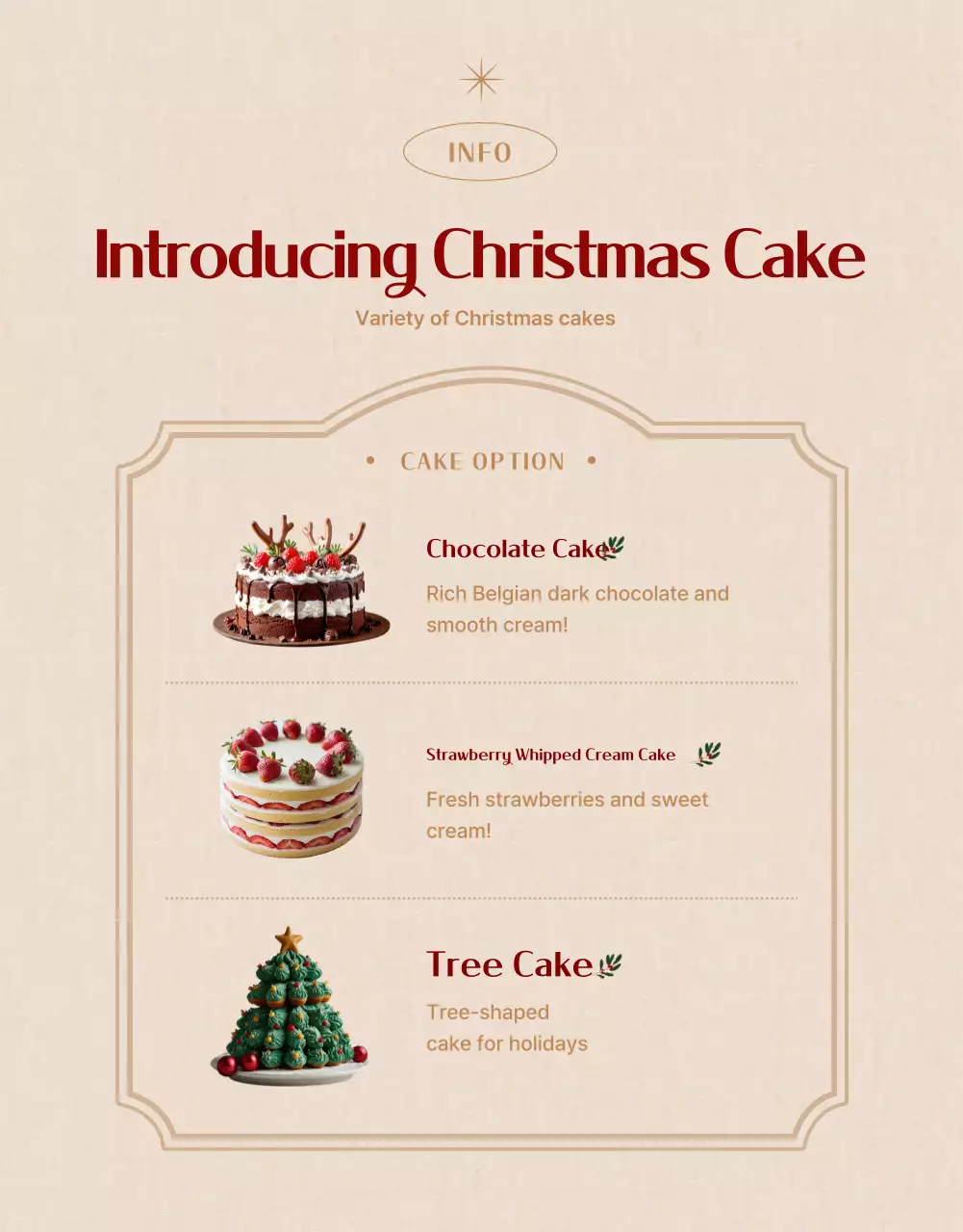 Red Traditional Christmas Promotion Poster