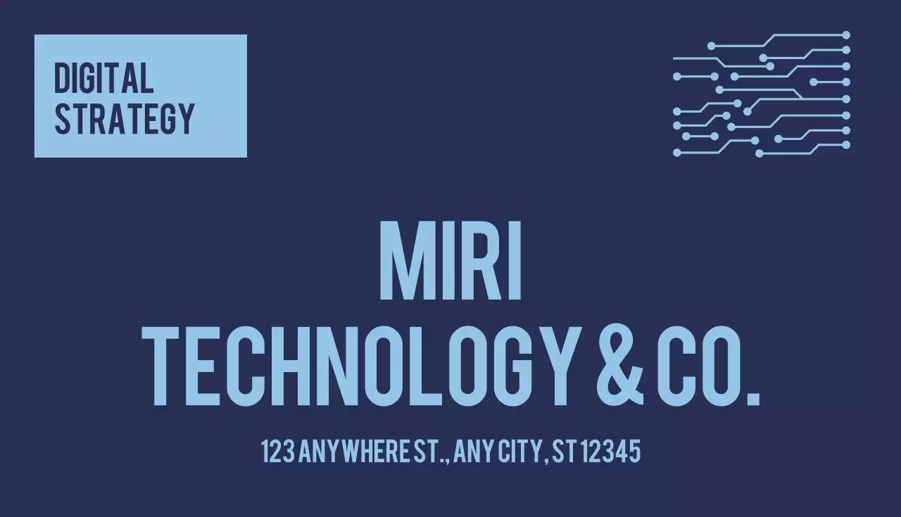 Blue Simple Consulting Business Card