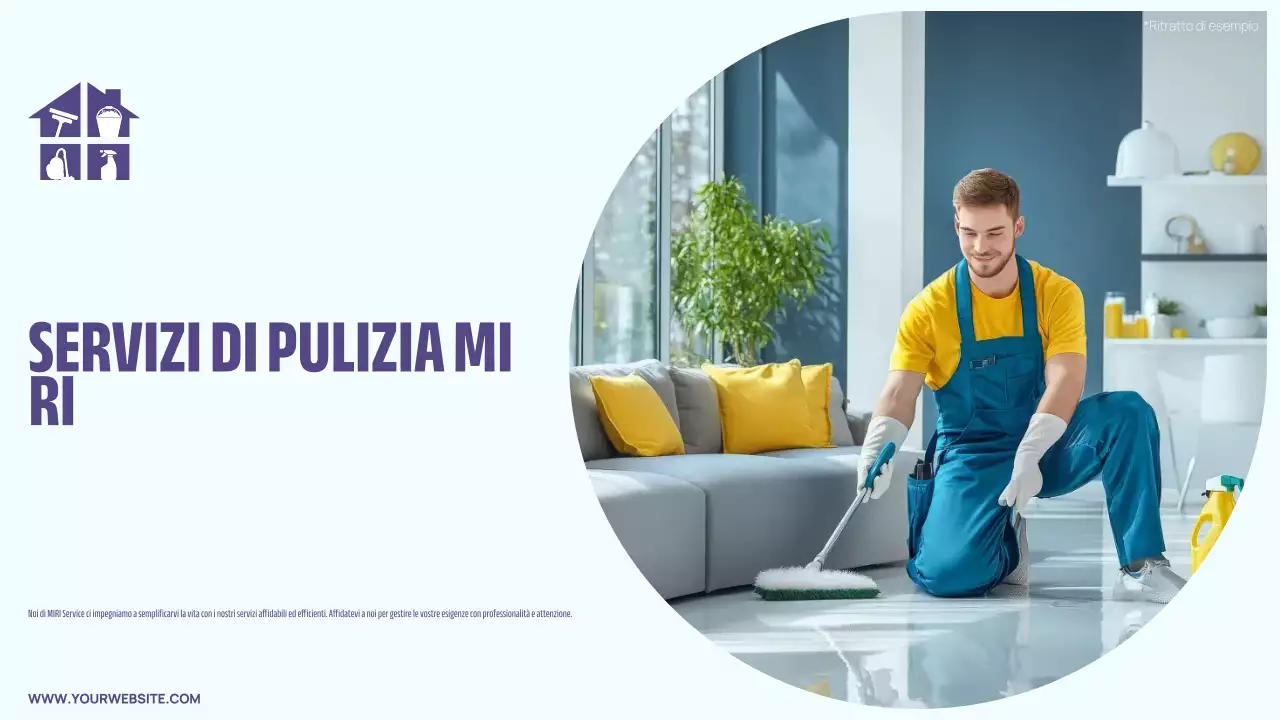 presentazione della pulizia moderna e leggera