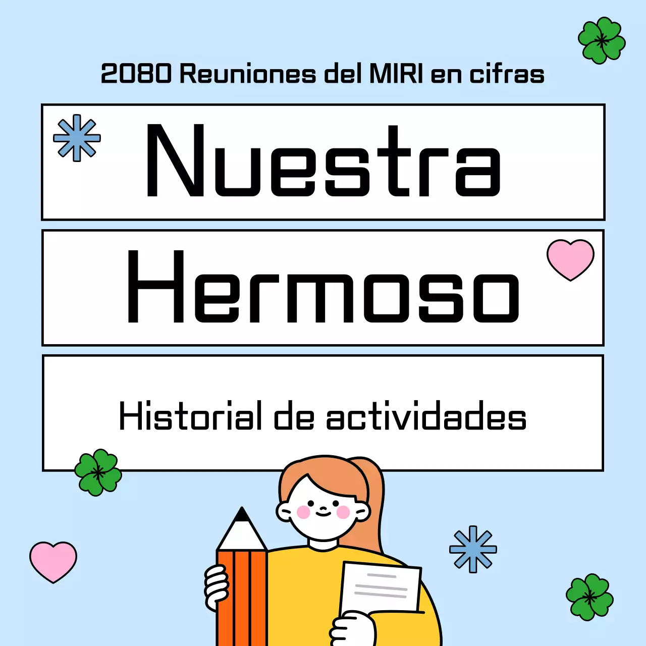 Bonita agenda de color azul claro