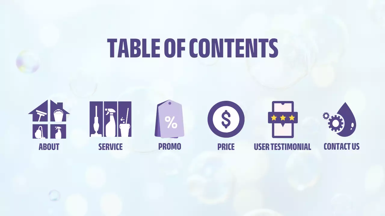 Blue Professional Cleaning Presentation