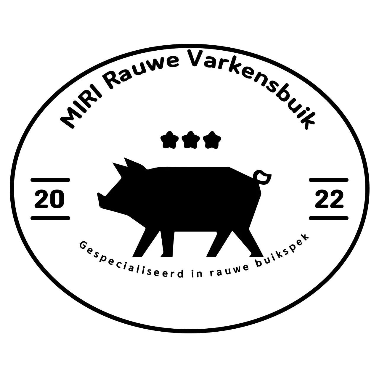 Zwart eenvoudig logo-ontwerp