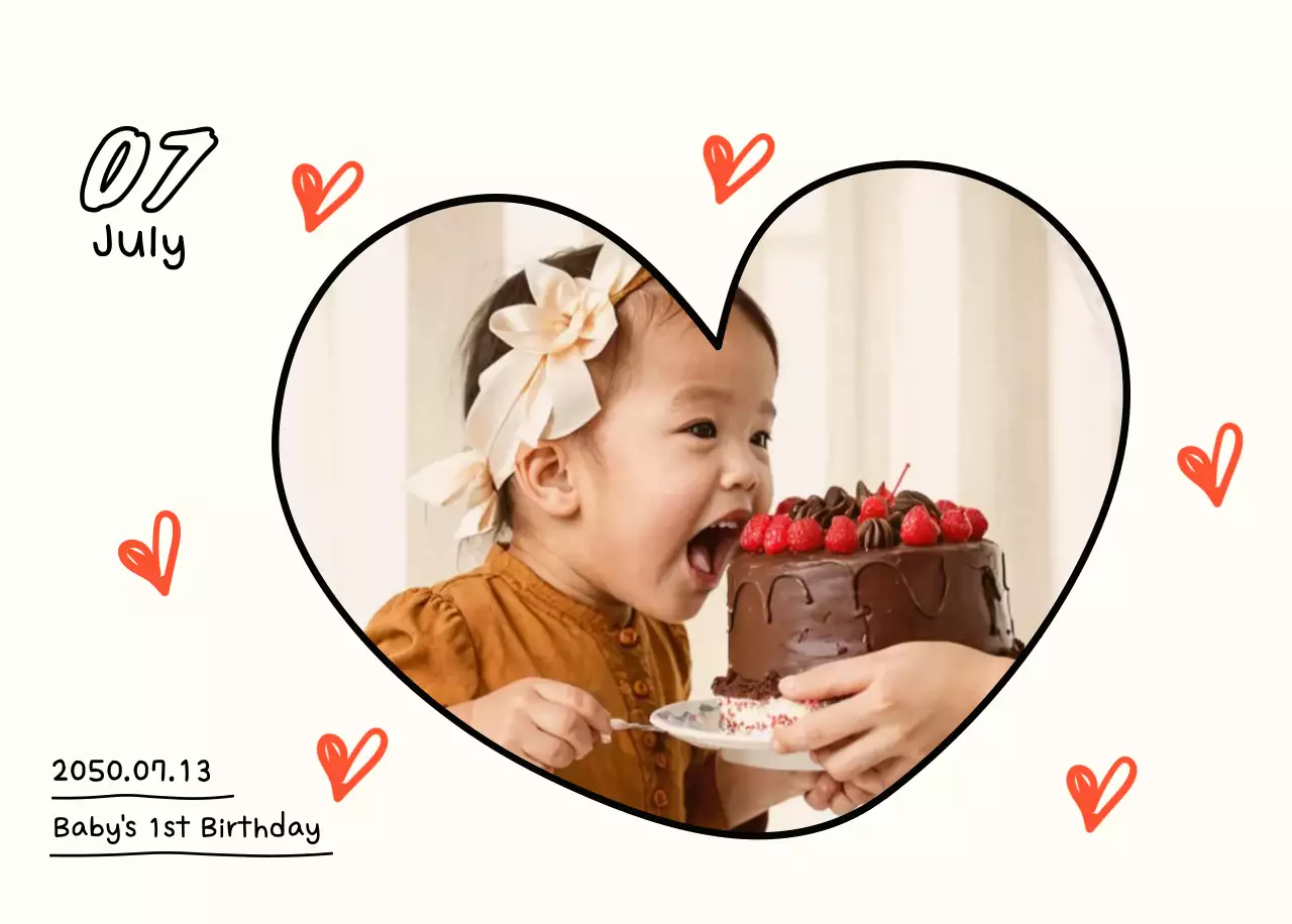 Kalender foto Tahun Baru yang lucu