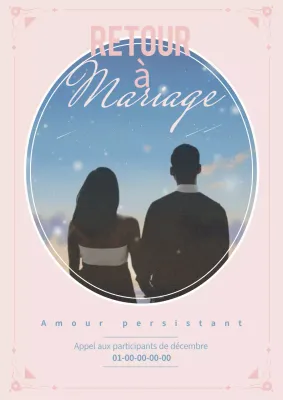 Appel à candidatures pour un mariage vintage rose