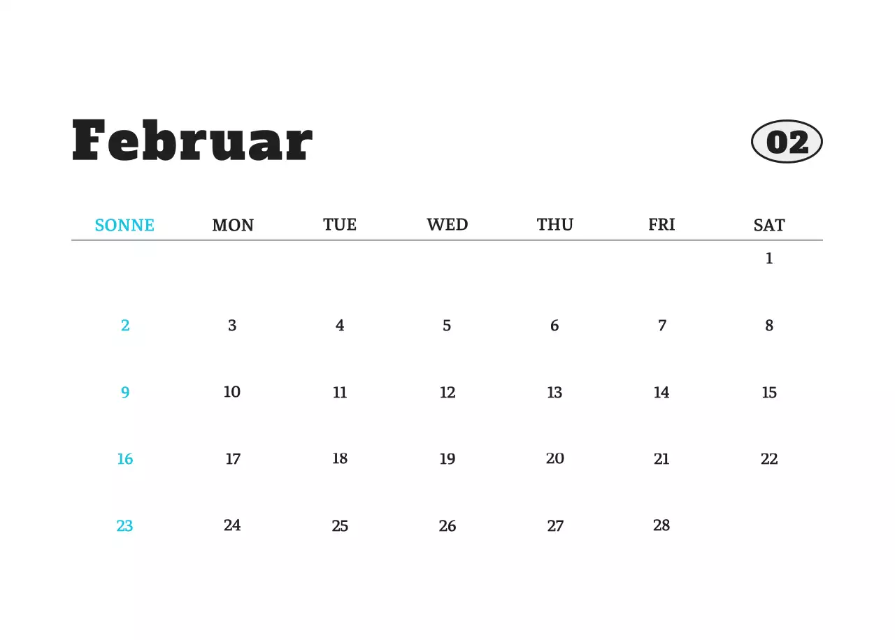 Weißer Neat Ballet-Tier-Fotokalender