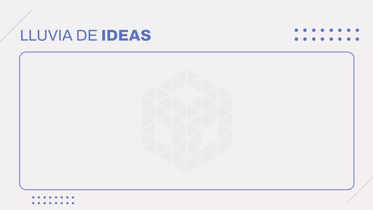 Gris Azul Moderno Brainstorming Infografía Presentación