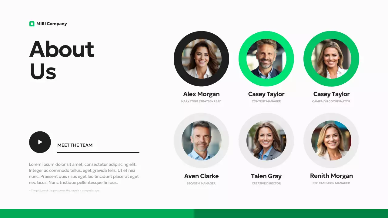 그린 모던 마케팅 계획 프레젠테이션