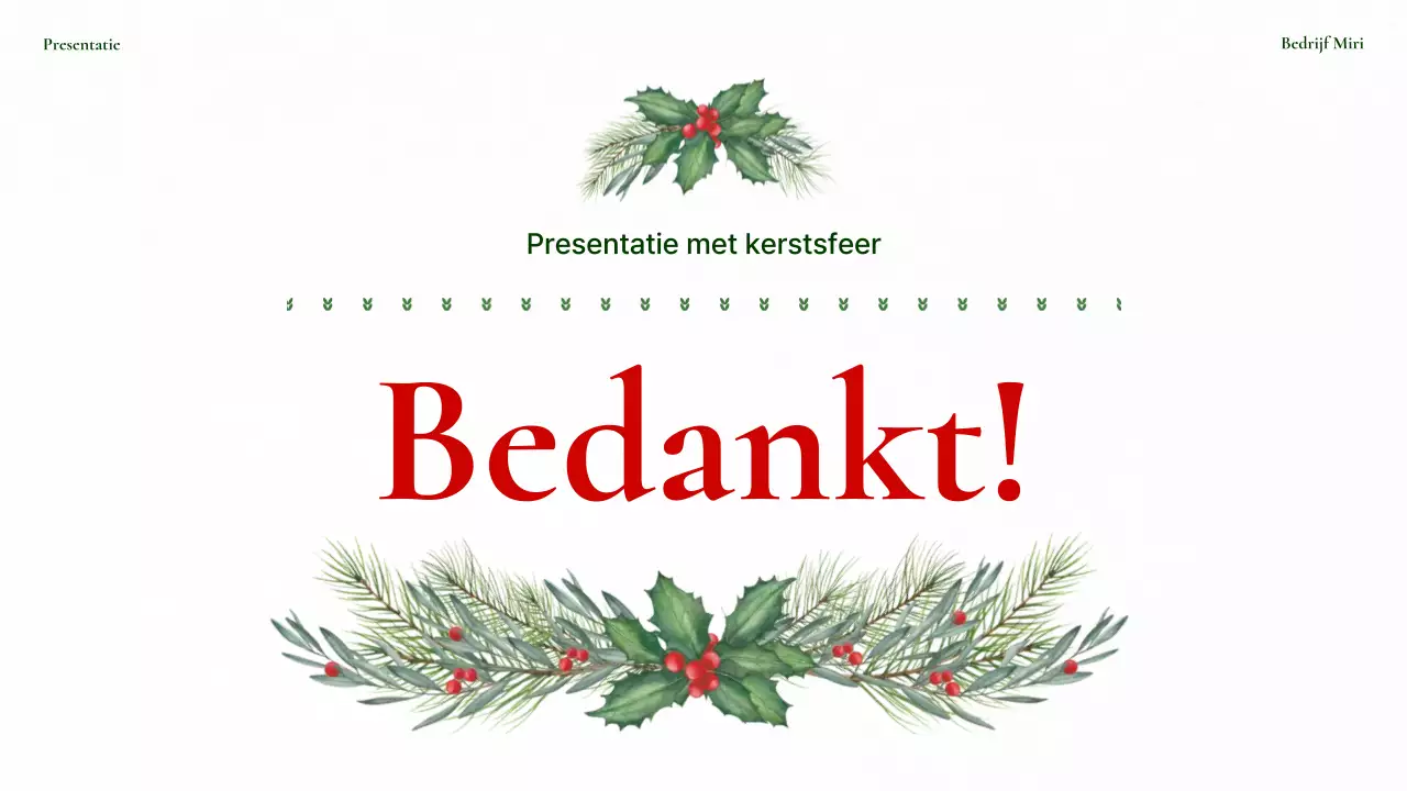 Nette planner met kerstachtergrond in rood en groen