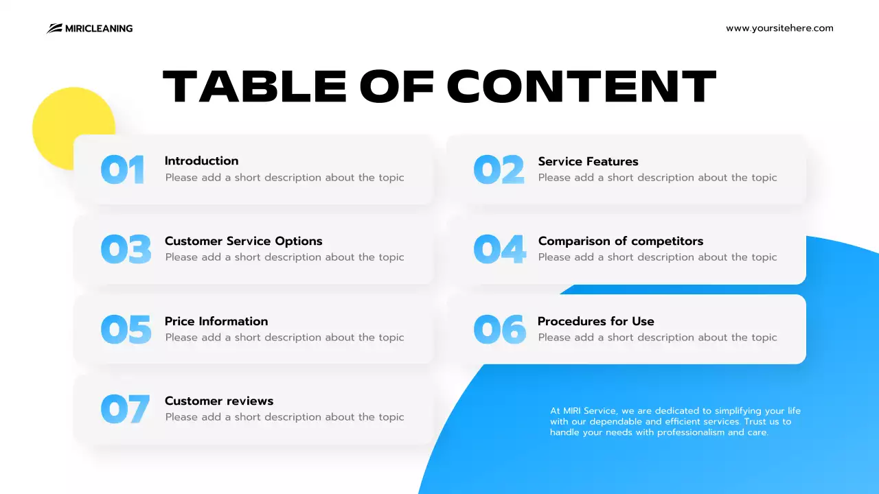 Blue Clean Cleaning Promotion Presentation