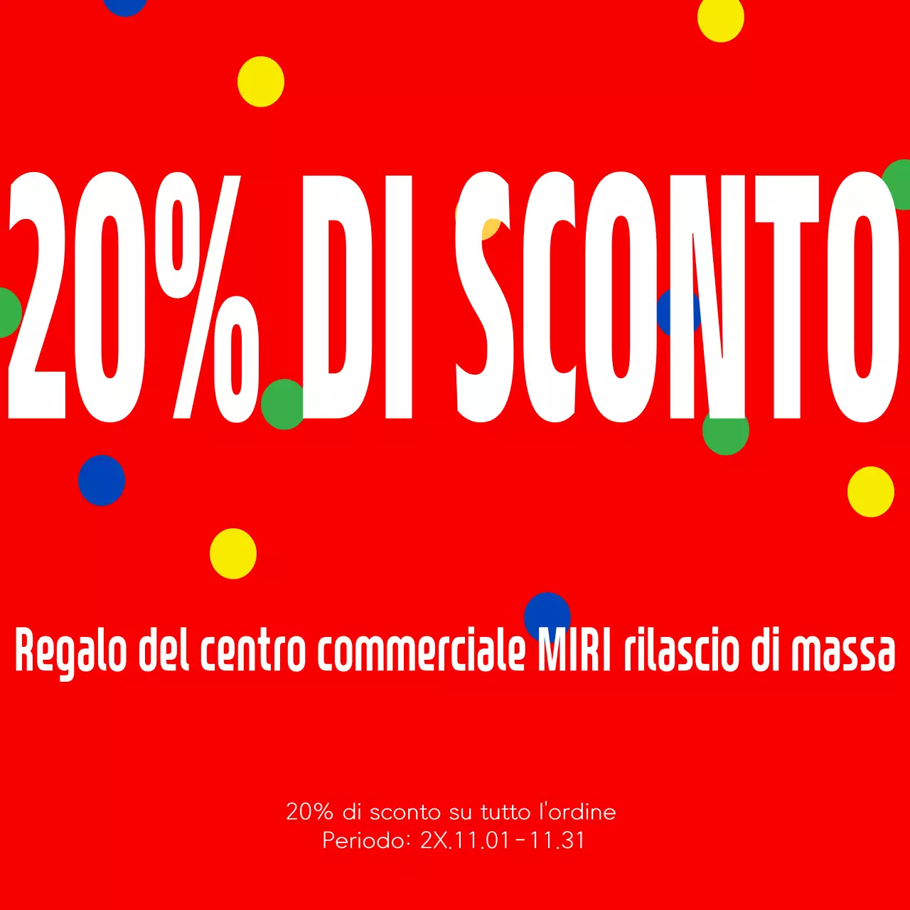 Sconti evidenziati in rosso