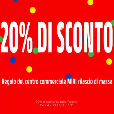Sconti evidenziati in rosso