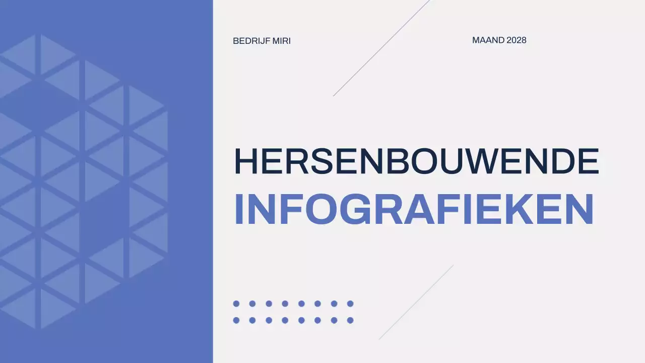 Grijs Blauw Modern Brainstormen Presentatie Infografieken