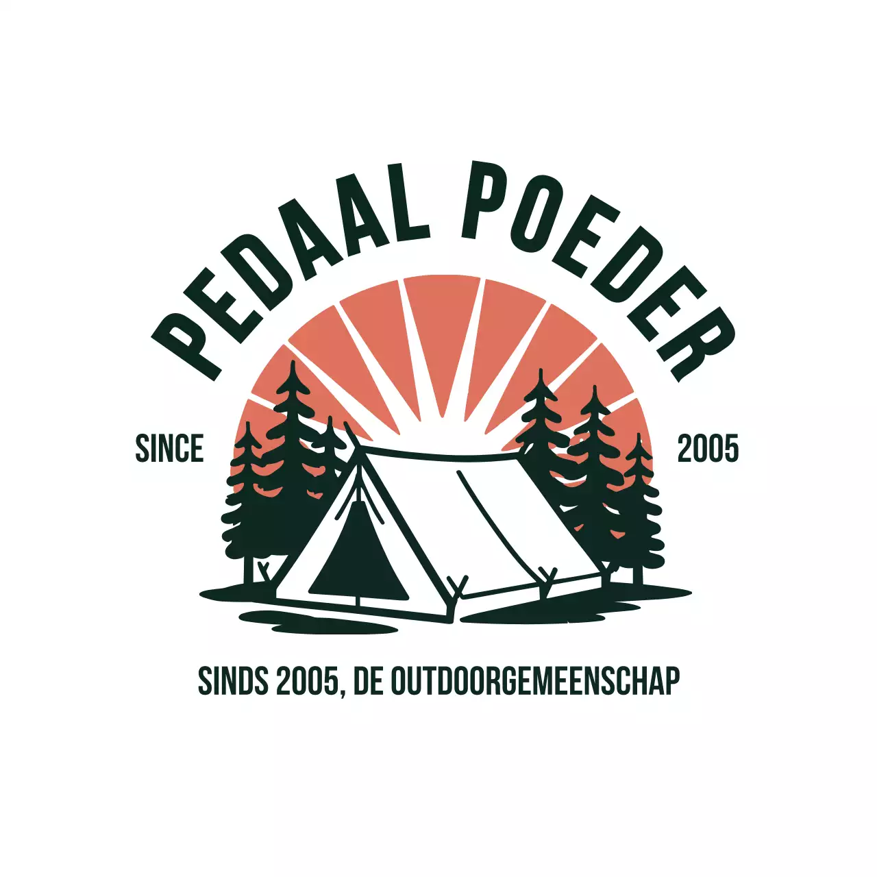 Oranje Rustiek Camping Logo