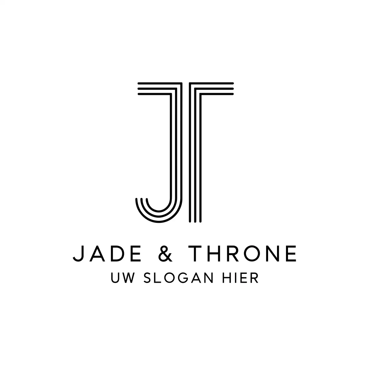 zwart minimalistisch merkontwerp