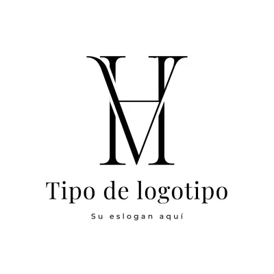 diseño minimalista de logotipo negro