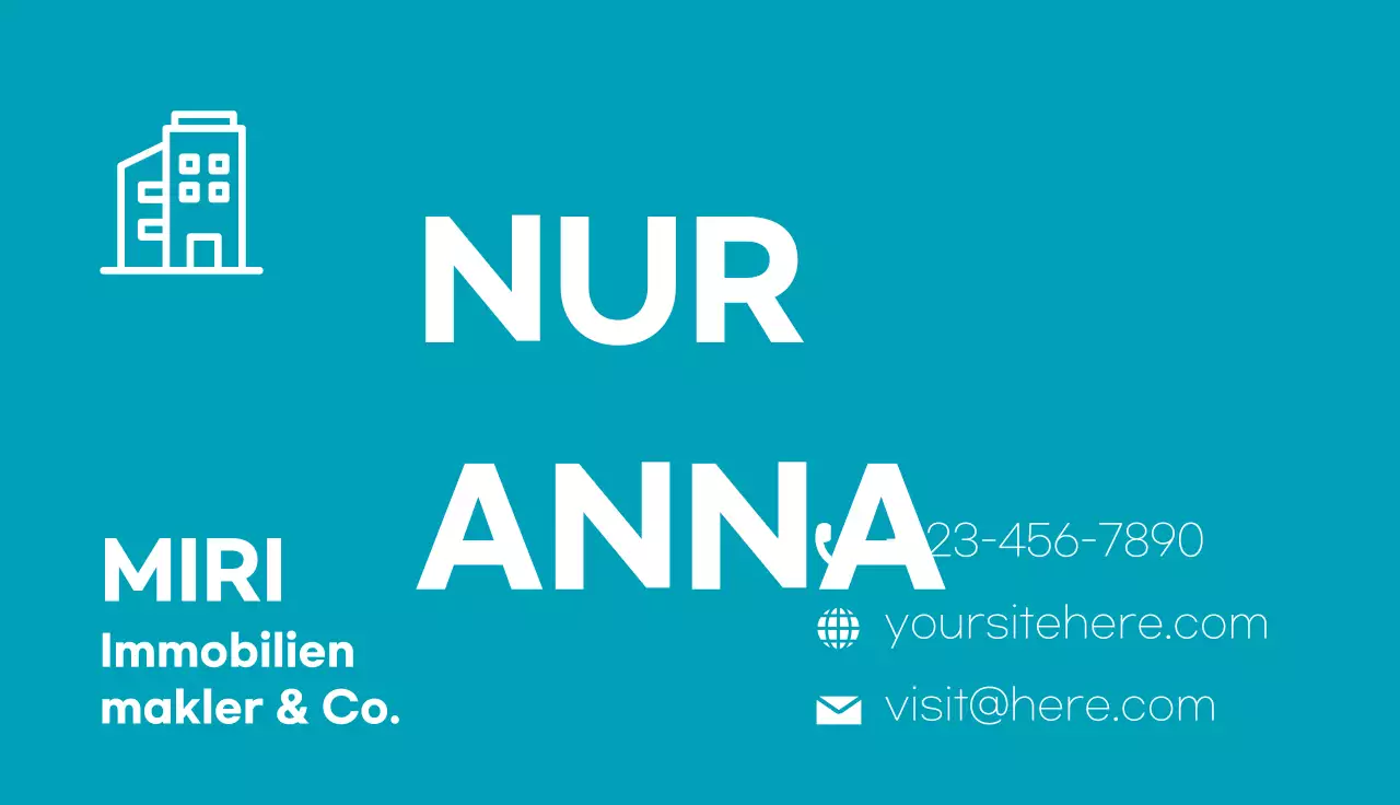 teal moderne immobilien karte