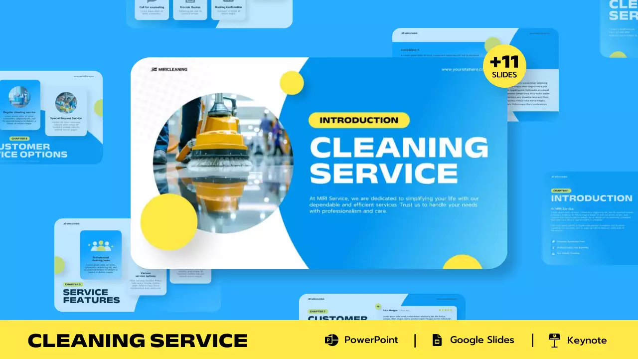 Blue Clean Cleaning Promotion Presentation