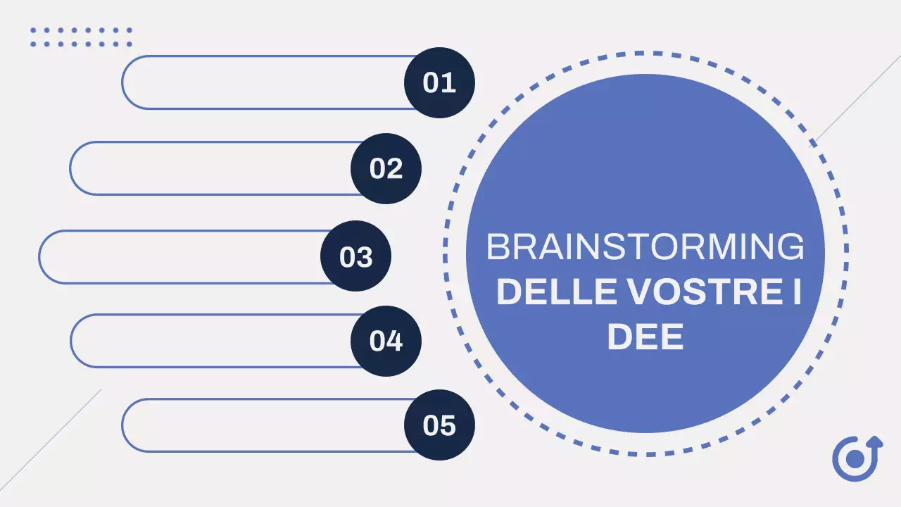 Grigio Blu Moderno Brainstorming Infografica Presentazione