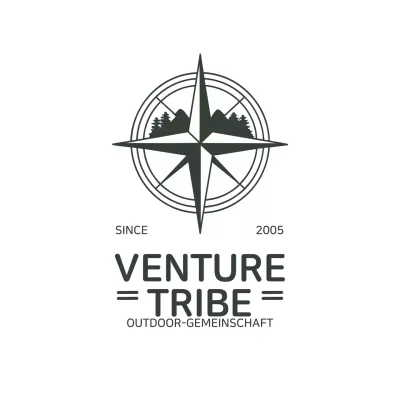 Rustikales grünes Abenteuer-Logo