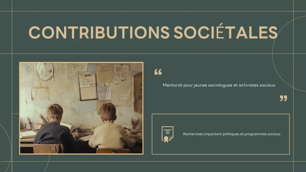 présentation d'une biographie classique verte