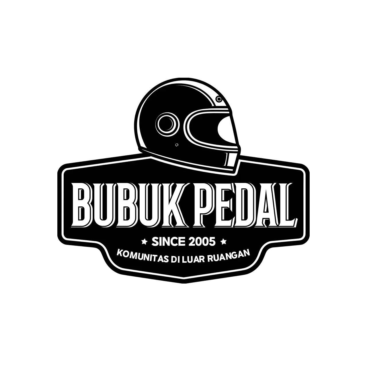 Black Vintage Motorcycle Logo