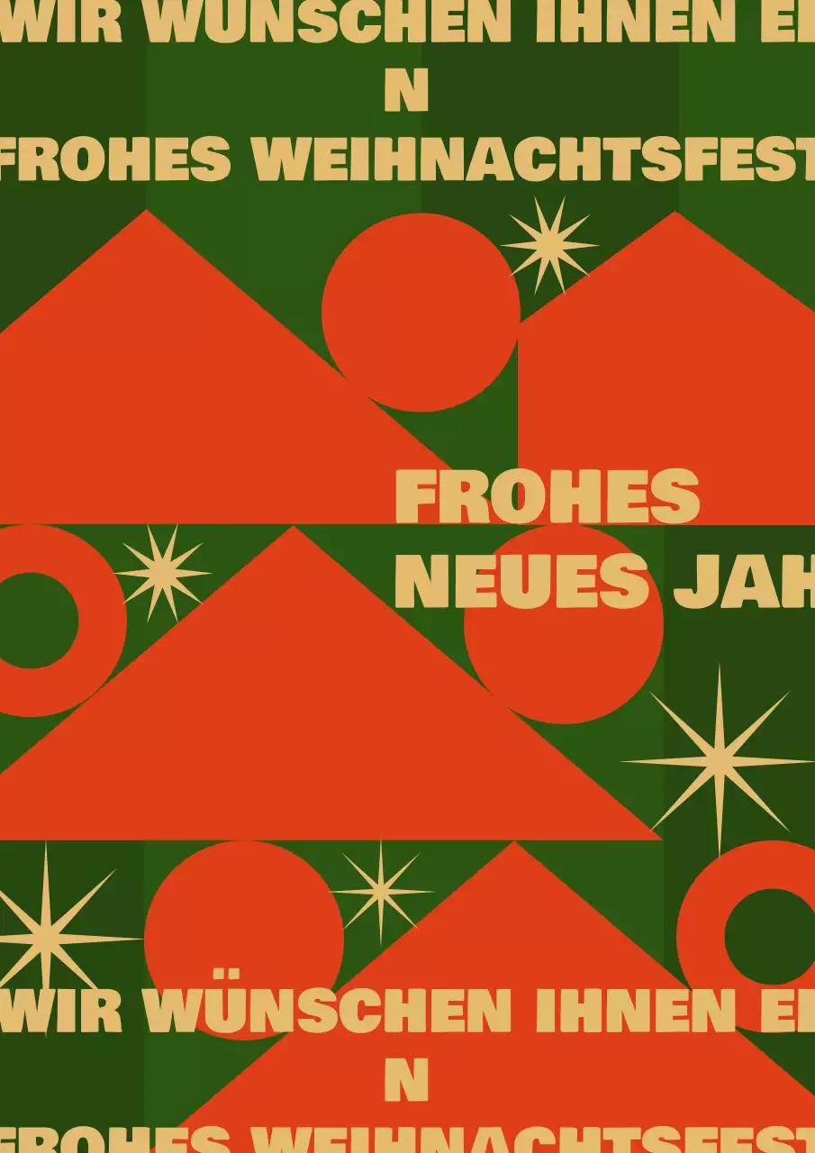Abstrakte Geometrie Weihnachtskarte