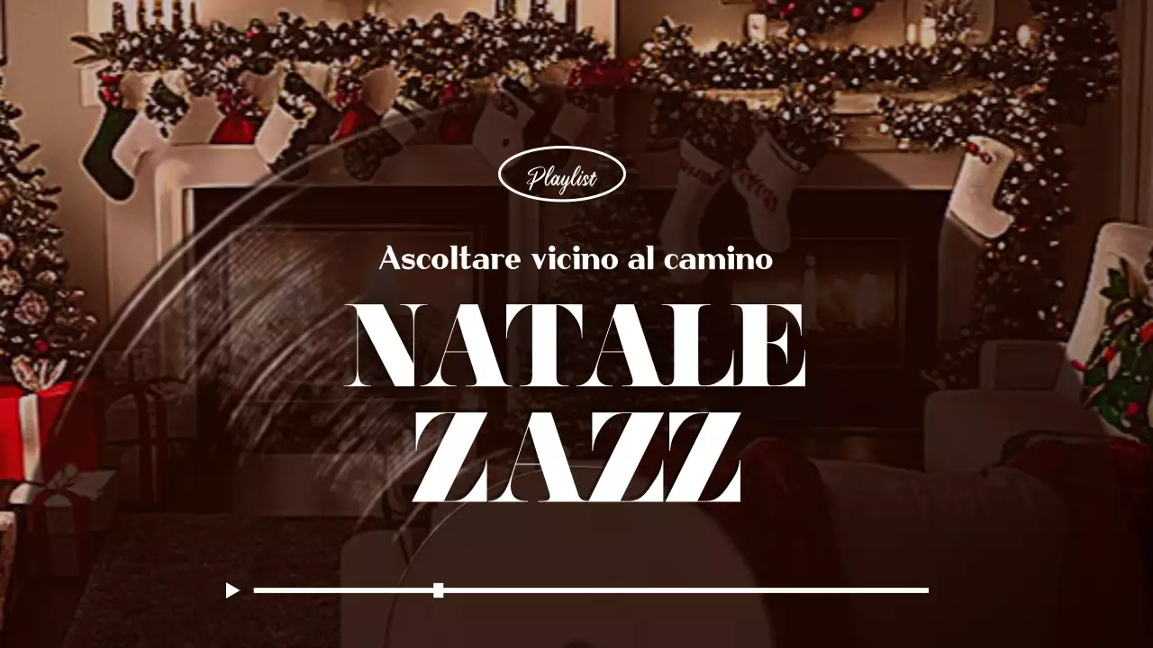 Promuovere una playlist natalizia vintage marrone