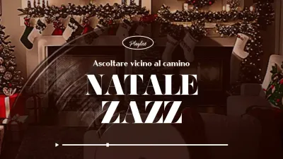 Promuovere una playlist natalizia vintage marrone