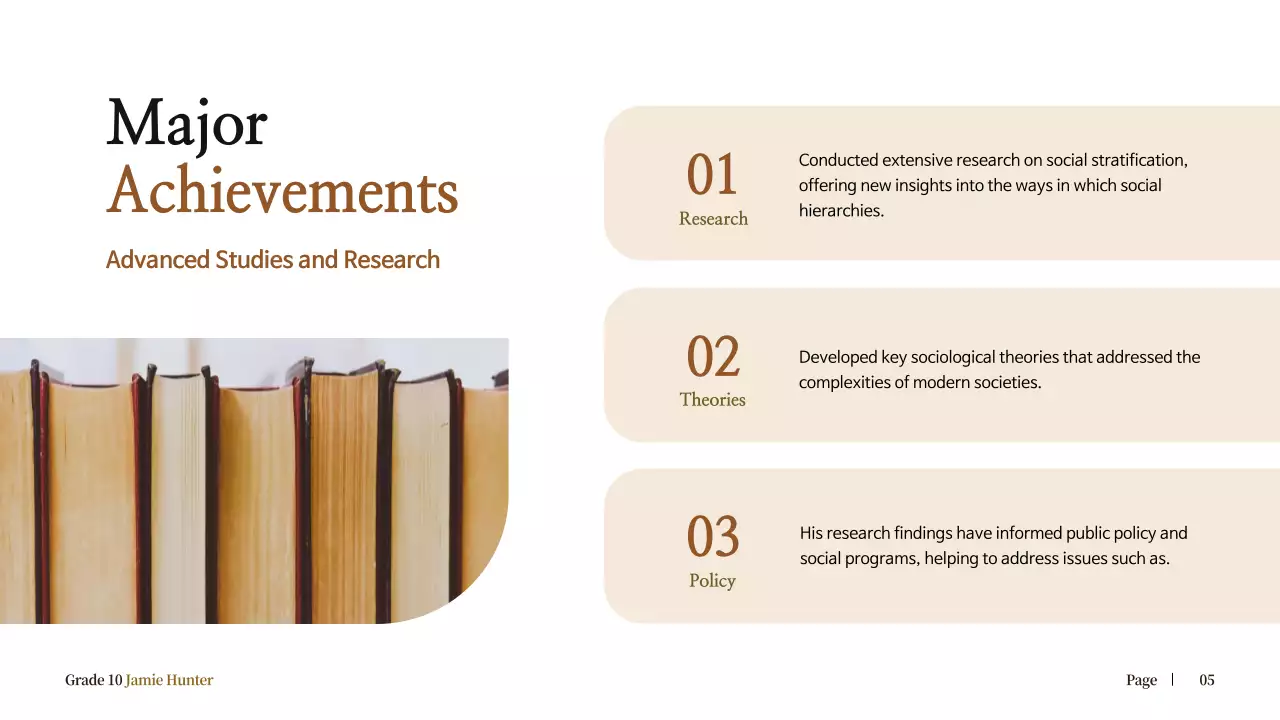 Brown Vintage Biography Presentation