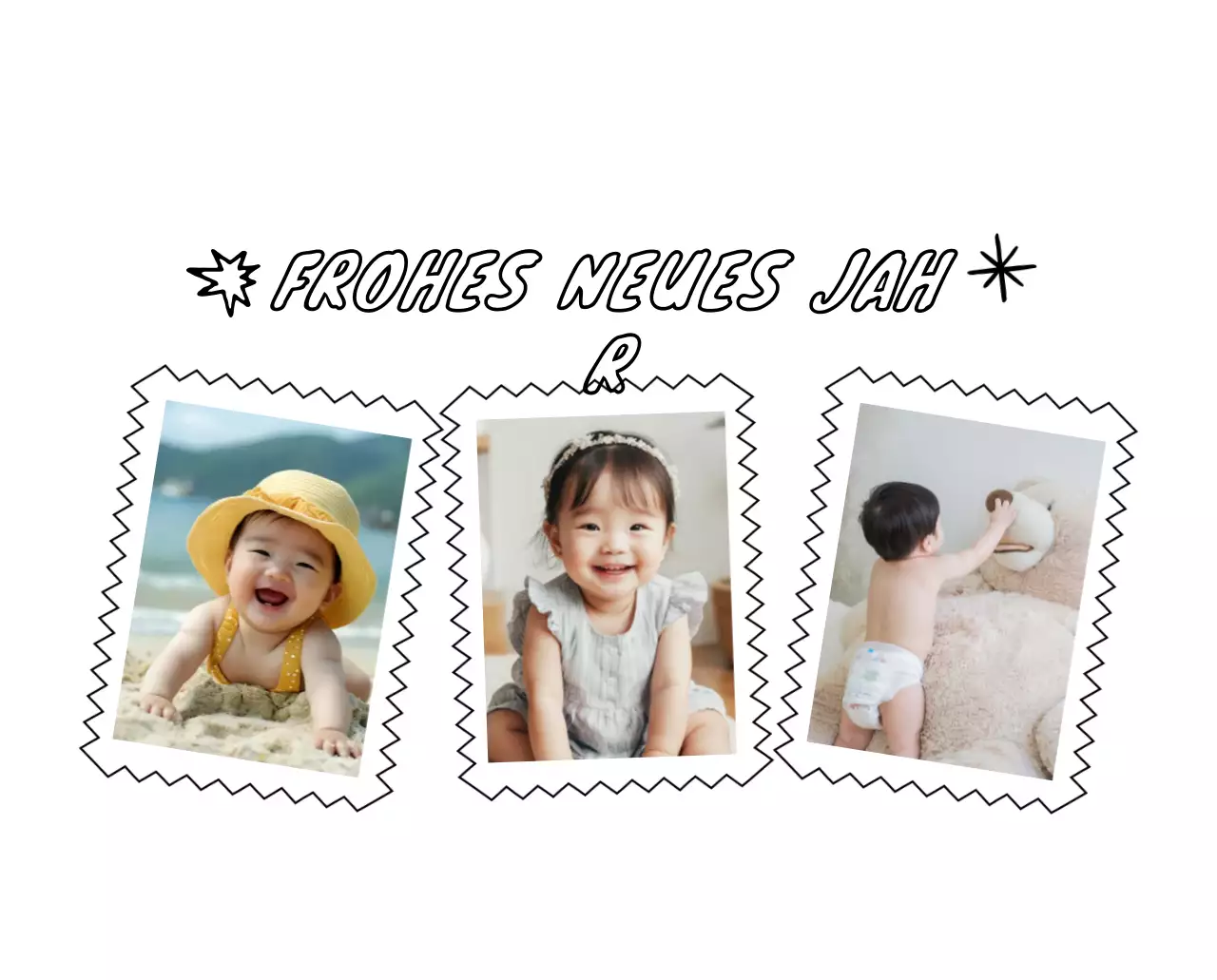 Gelber niedlicher Fotokalender