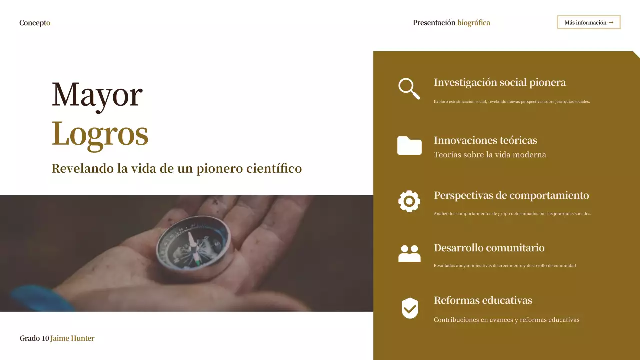 beige vintage biografía clase