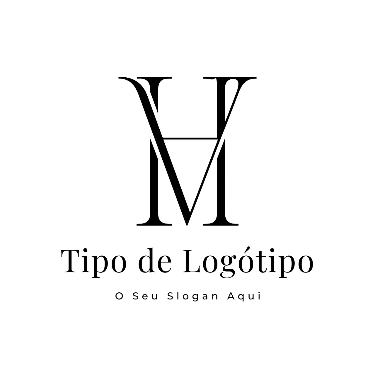 design de logótipo minimalista preto