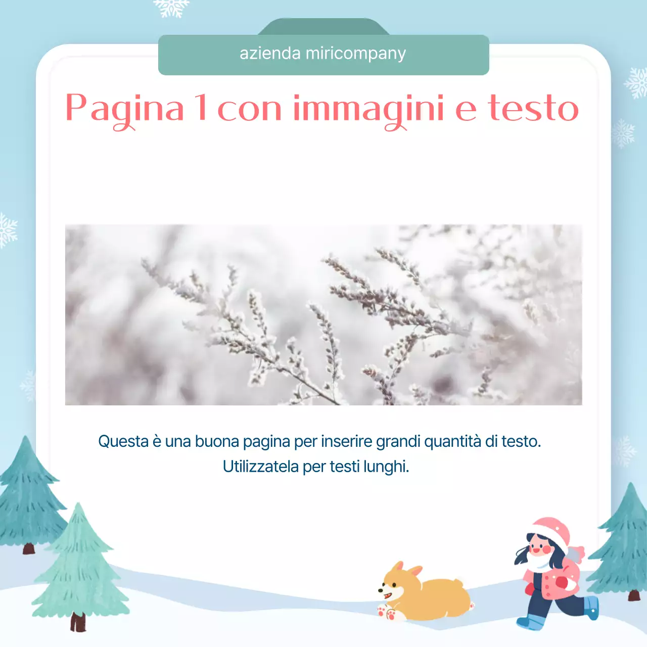 Azzurro Guida al design semplice