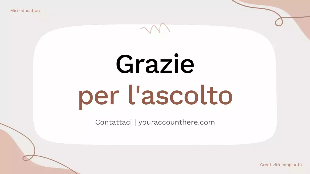 Guida al layout del brainstorming organico marrone e rosa