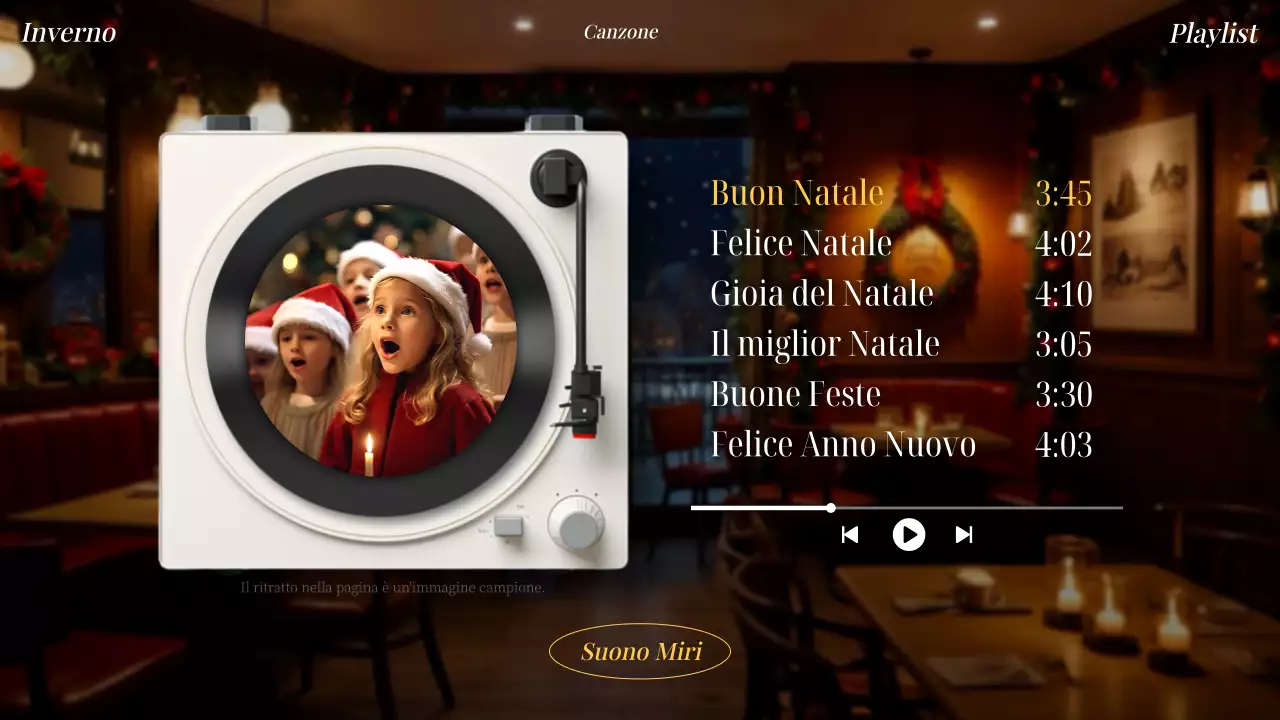 Pubblicità natalizia vintage rossa